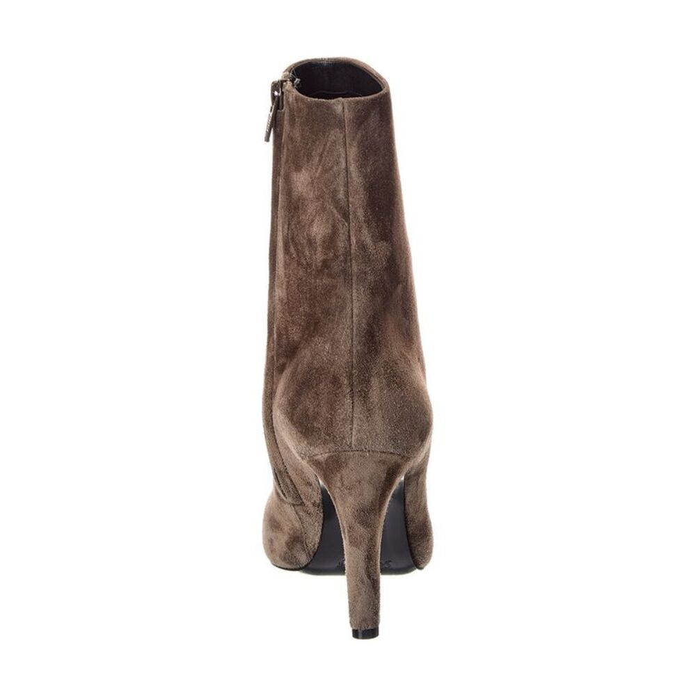 Saint Laurent Jill 95 Suede Bootie, Grey - Picture 3 of 5